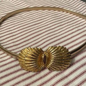 Vintage Gold Metal Shell Belt